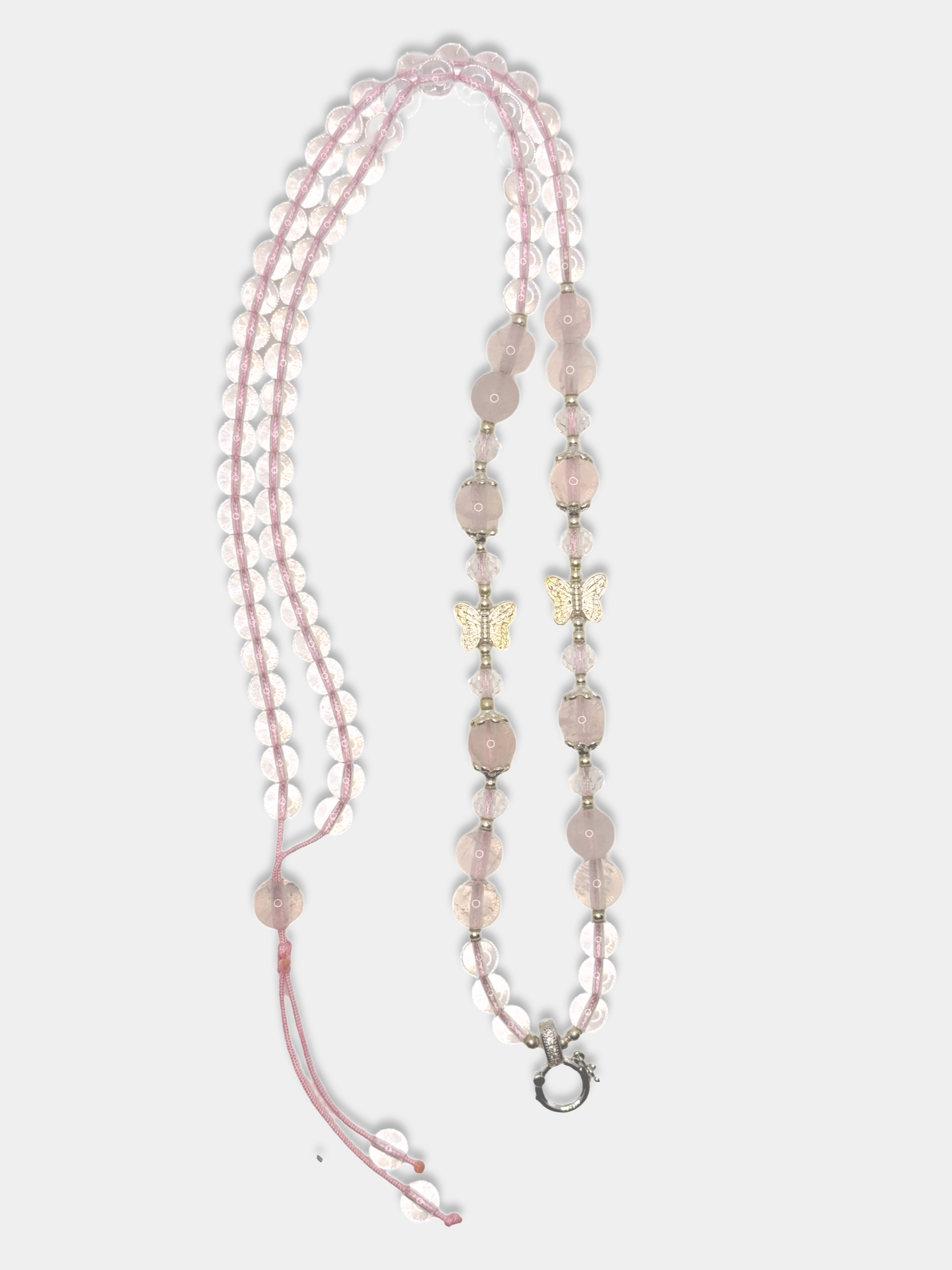 Beaded Charm Holder Necklace