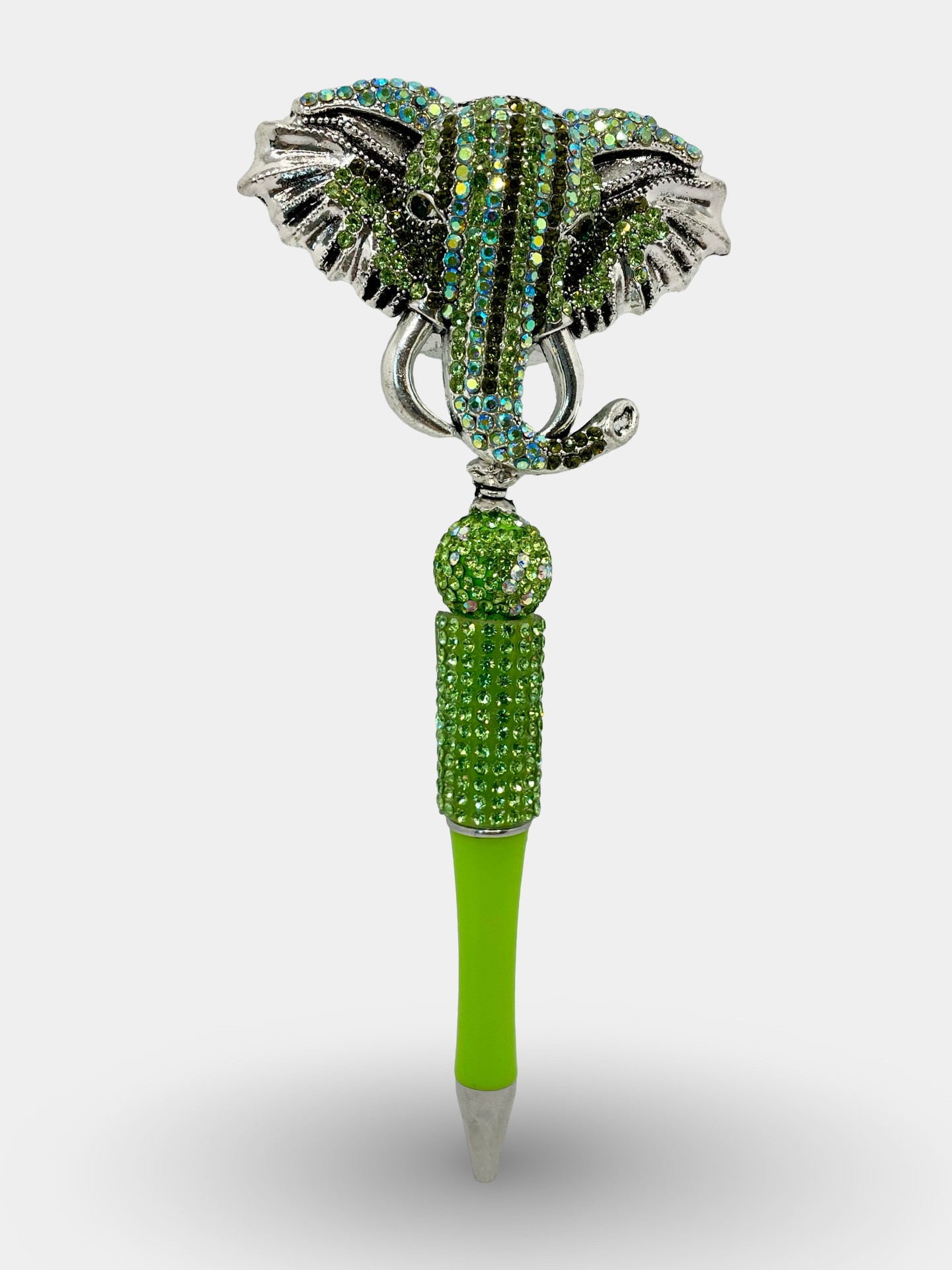 Rhinestone Elephant Head Pen