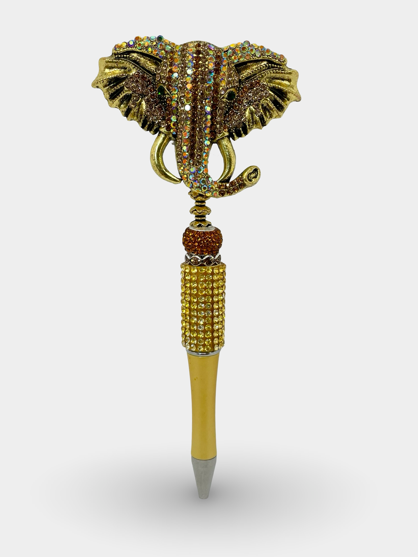 Rhinestone Elephant Head Pen
