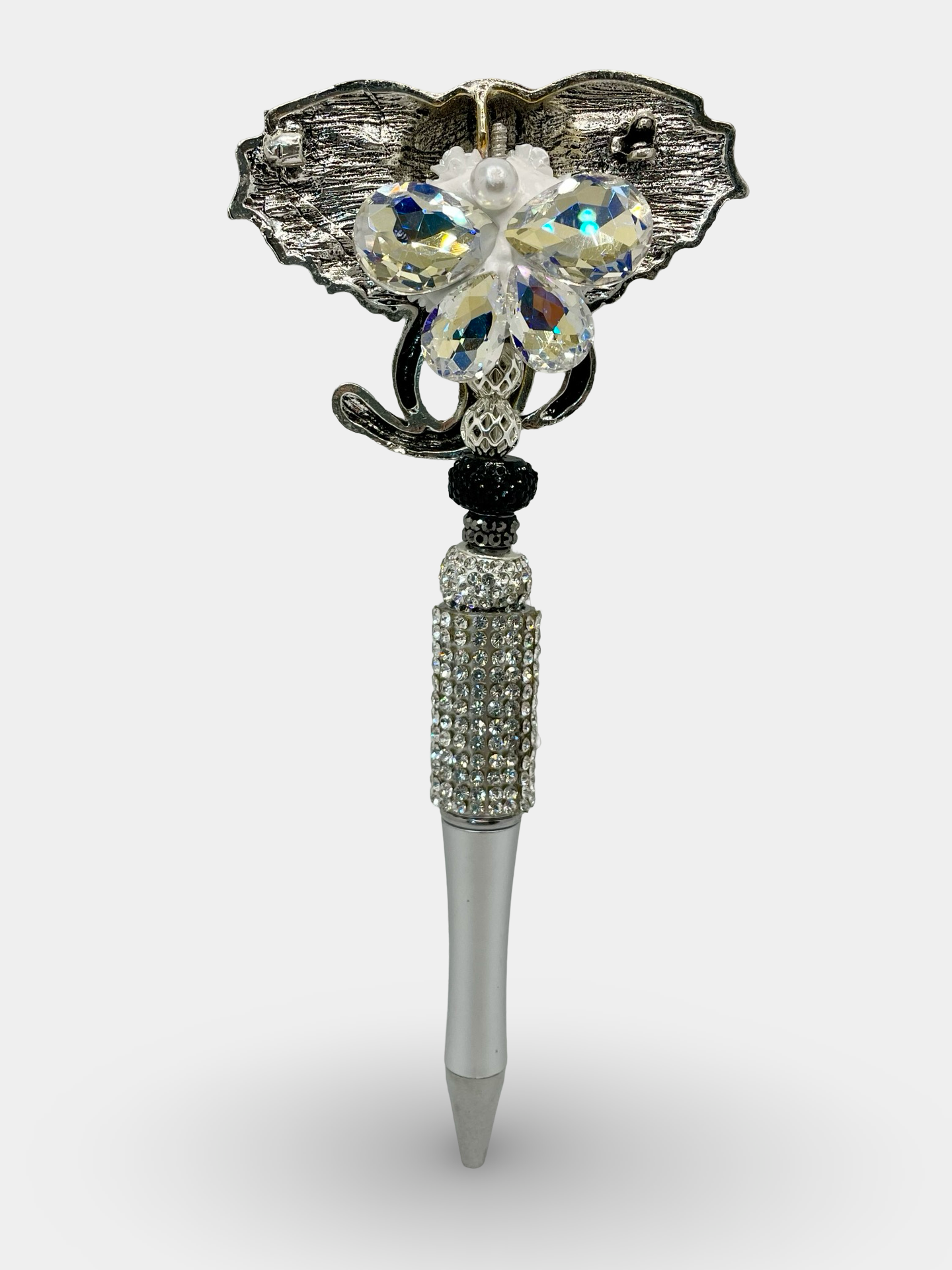 Rhinestone Elephant Head Pen
