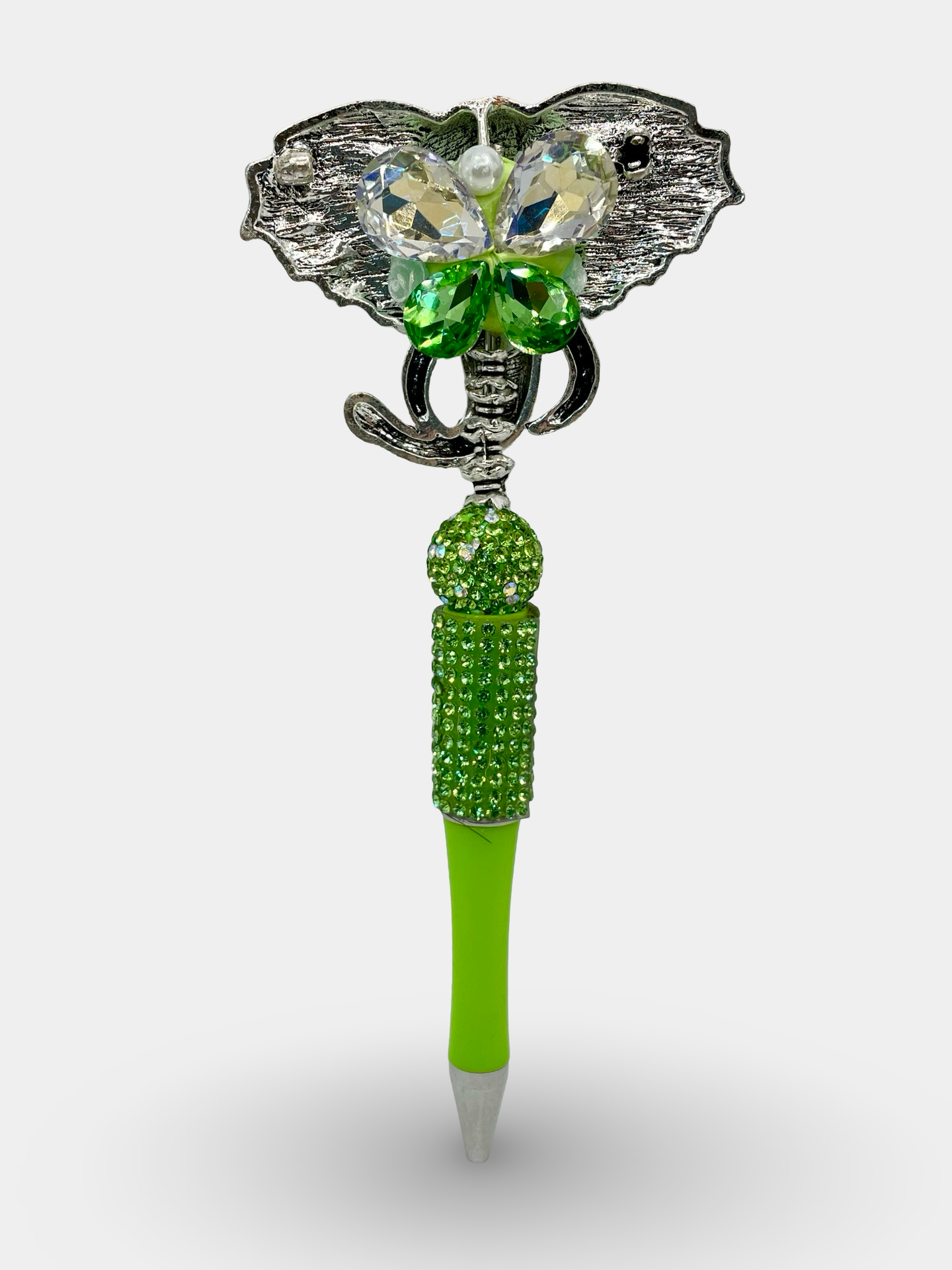 Rhinestone Elephant Head Pen