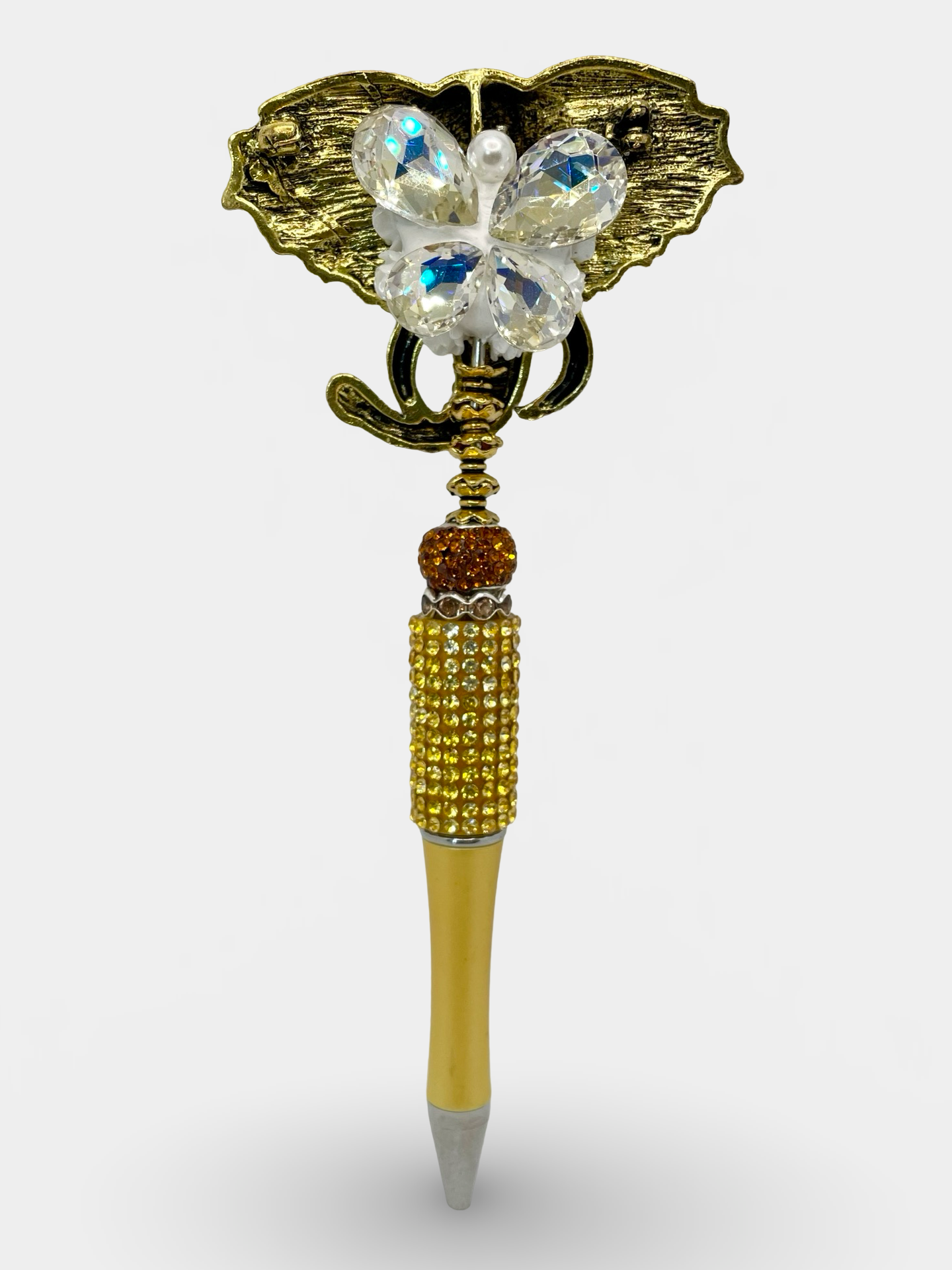 Rhinestone Elephant Head Pen