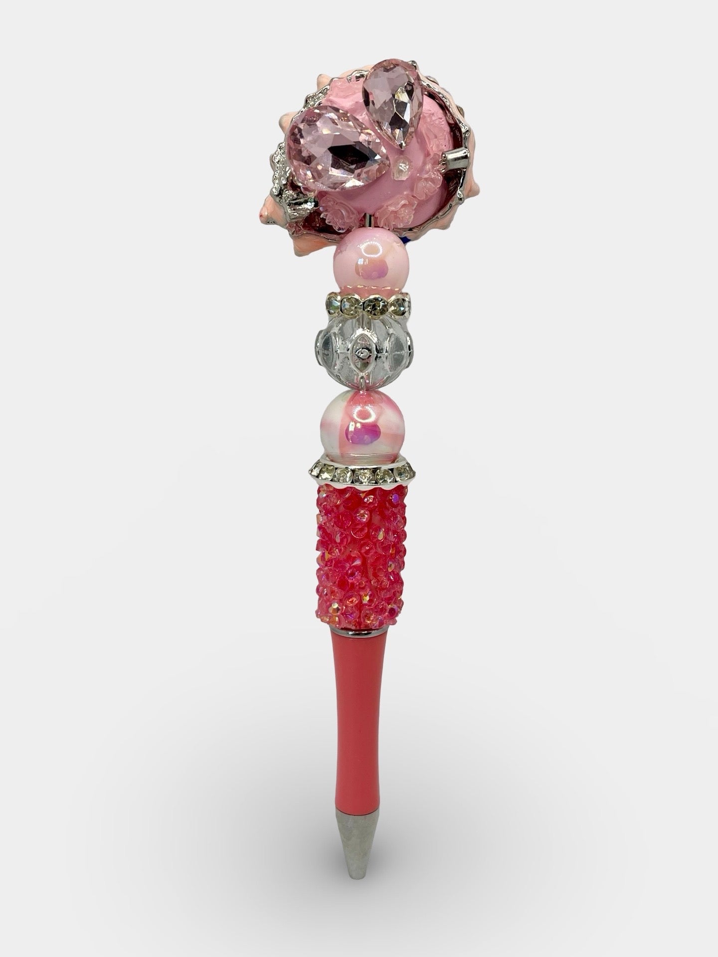 Coral Shell Fancy Bead Pen