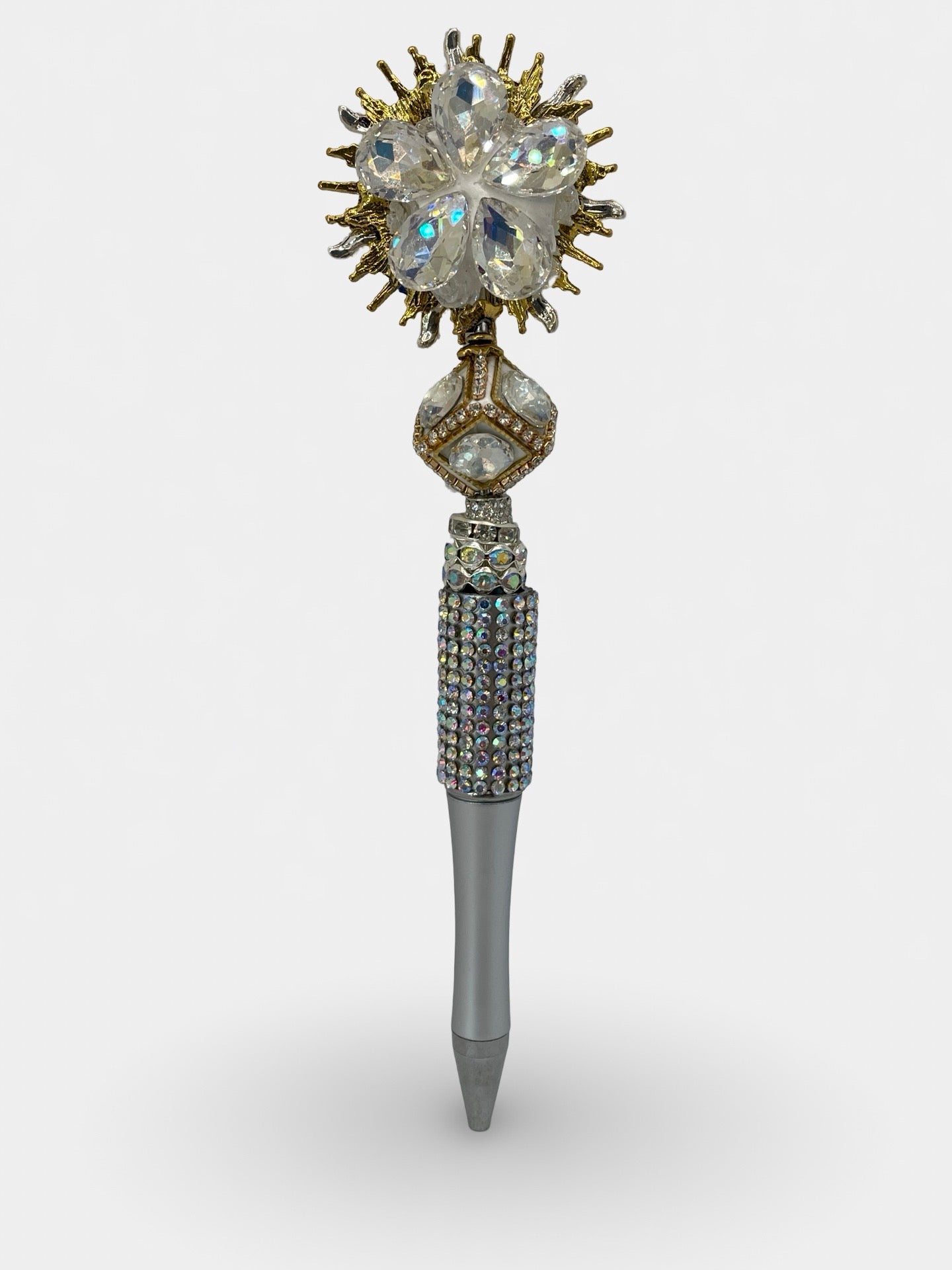 Gold & Silver Sunburst Pen