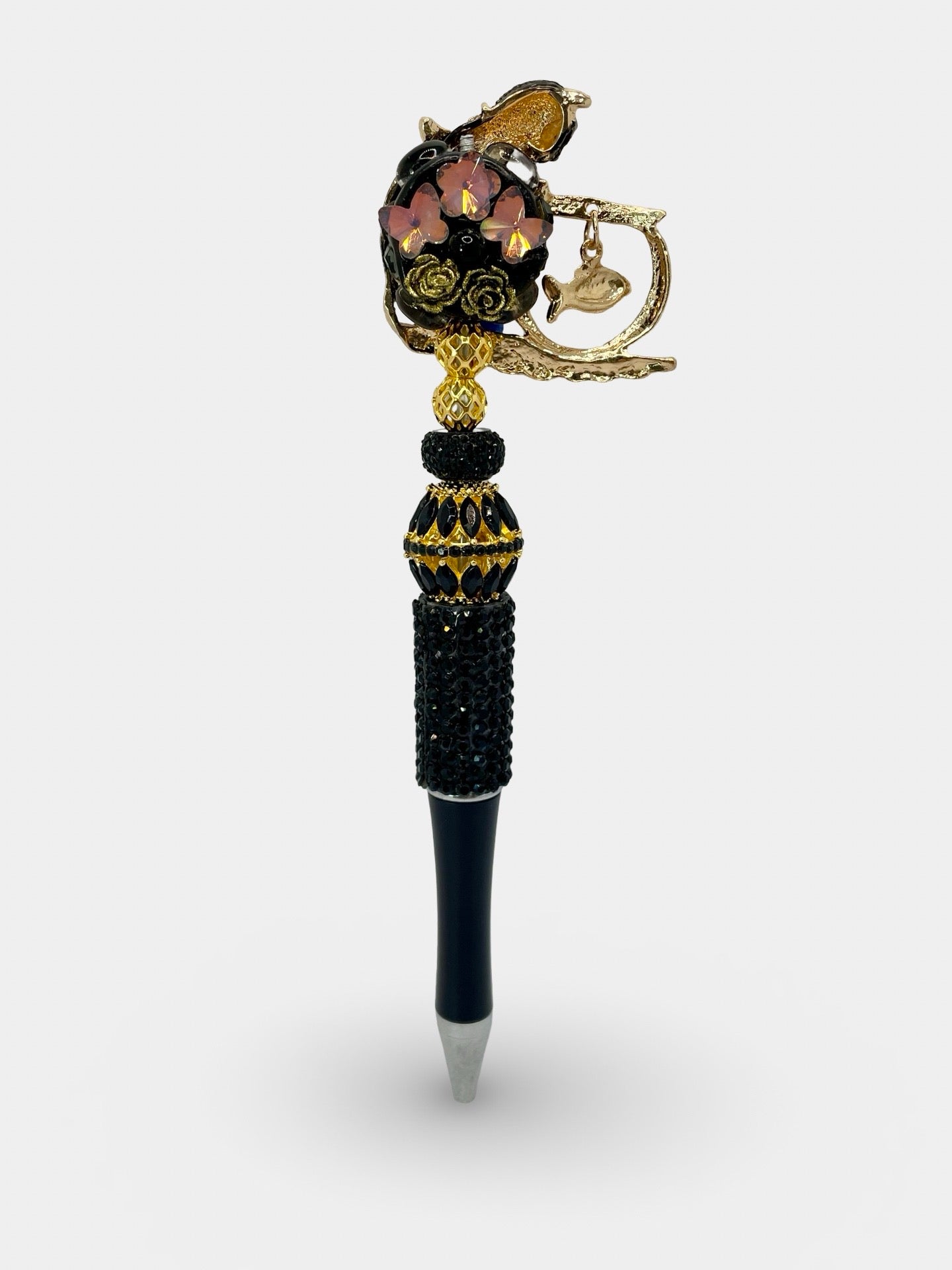 Cat & Gold Fish Bowl Pen