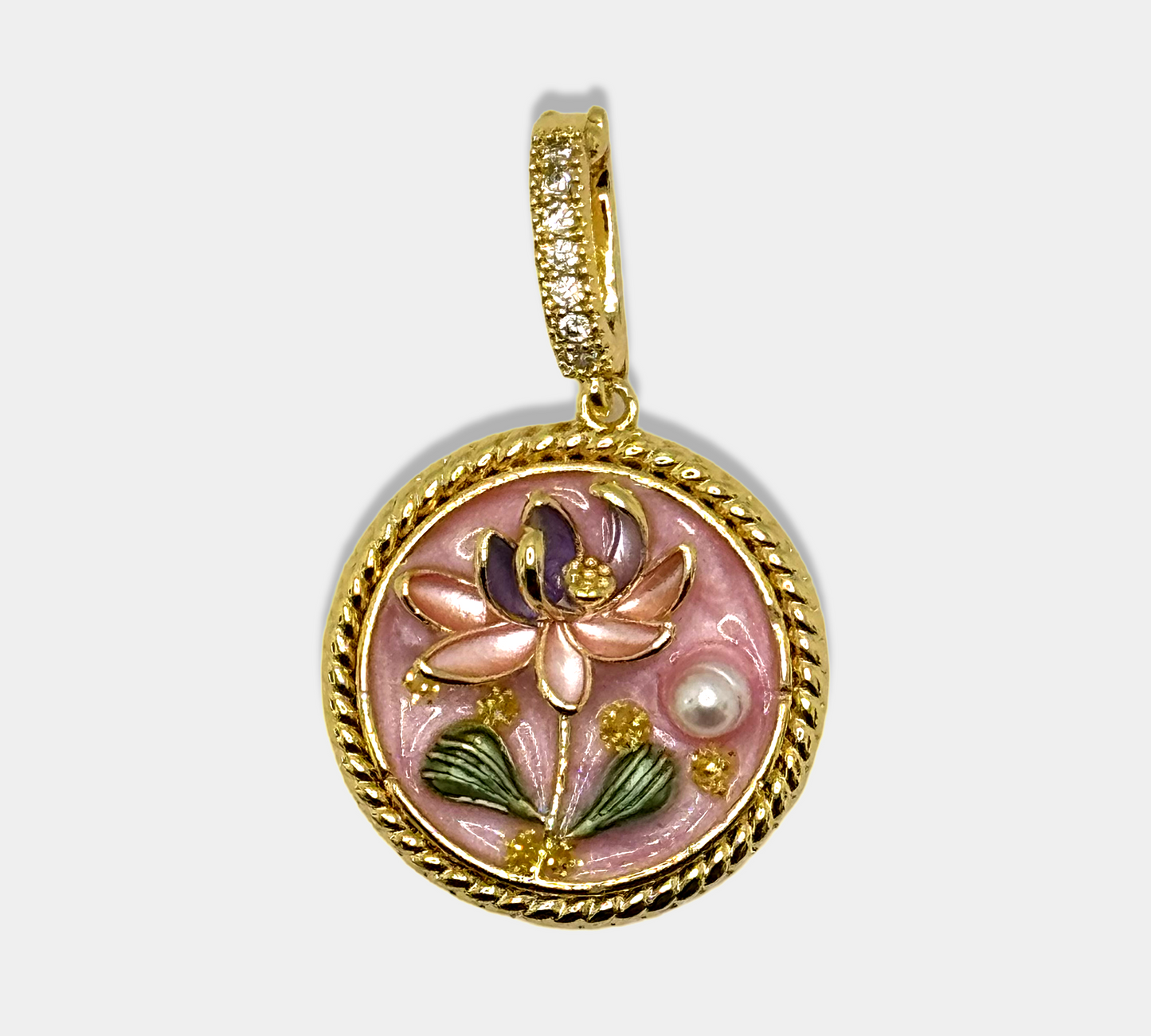 Round Flower Pendant