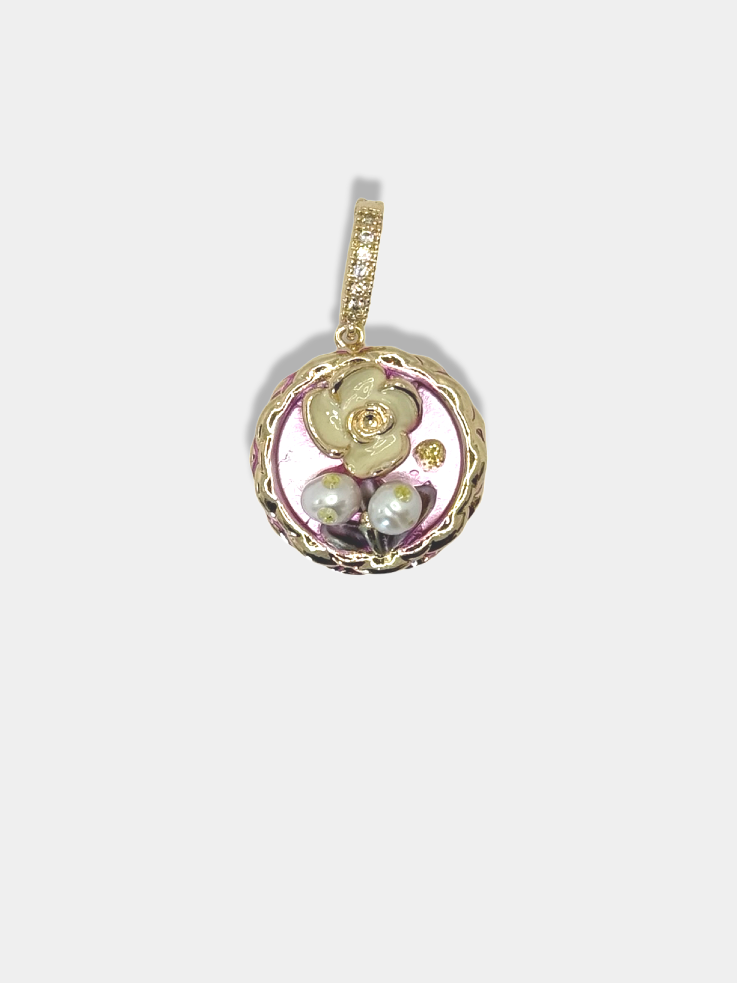 Buttercup Round Charm