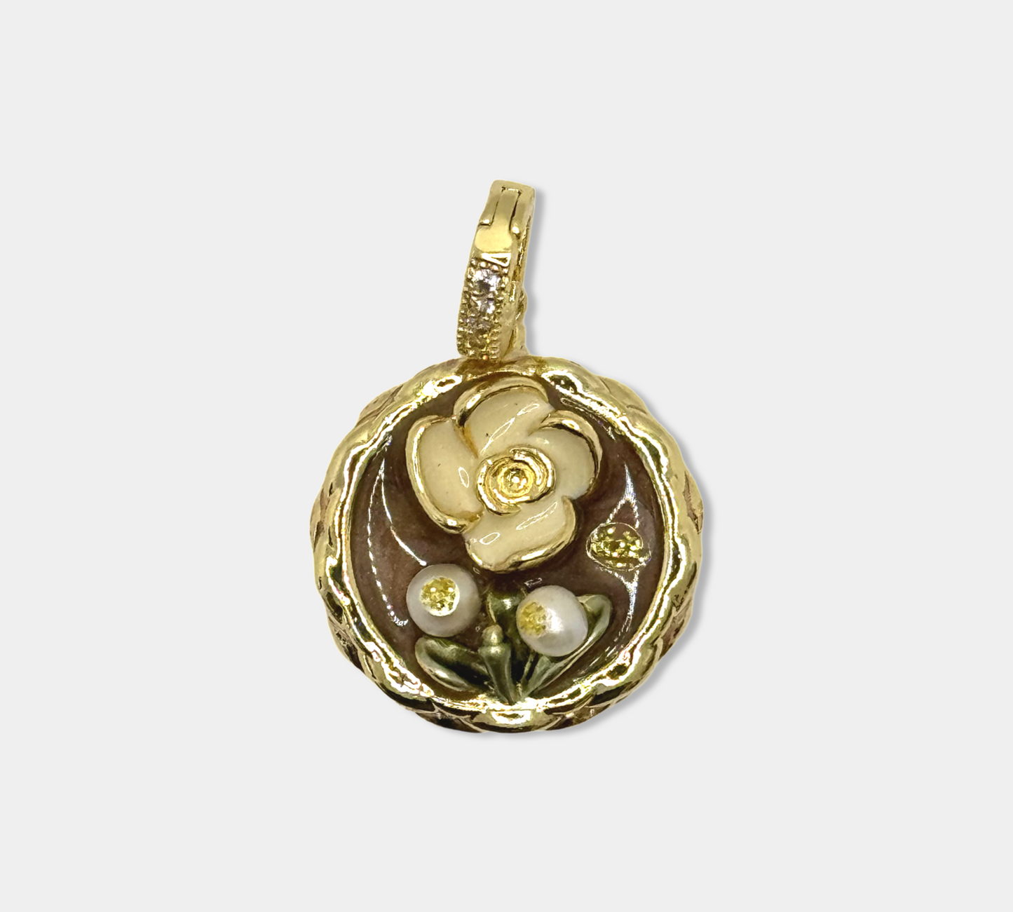 Buttercup Round Charm