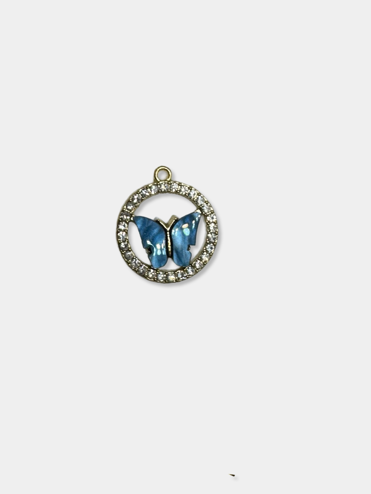 Open Circle Butterfly Charm
