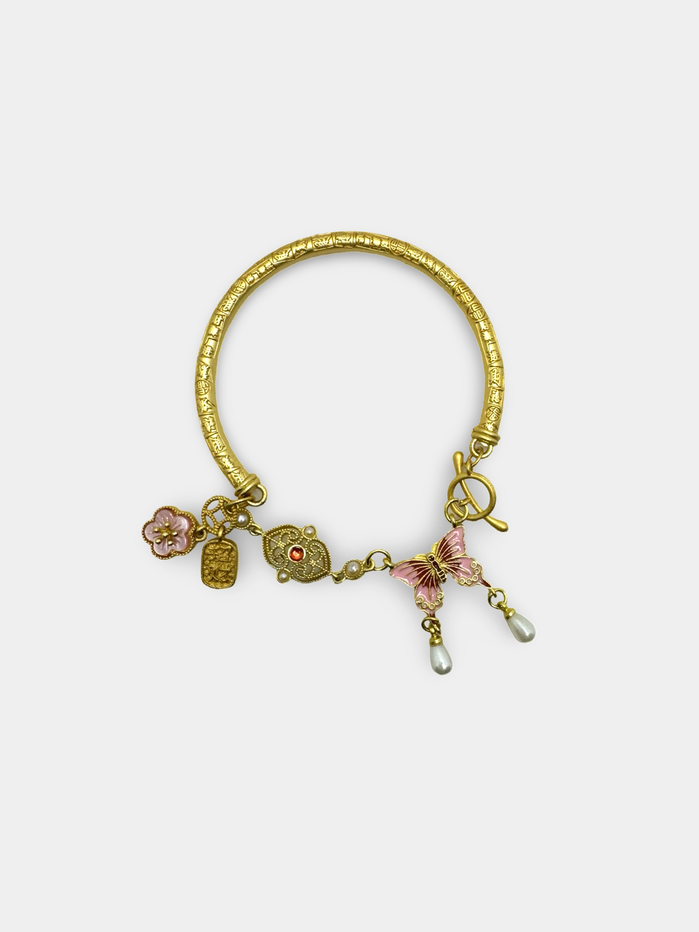 Butterfly Charm Bangle