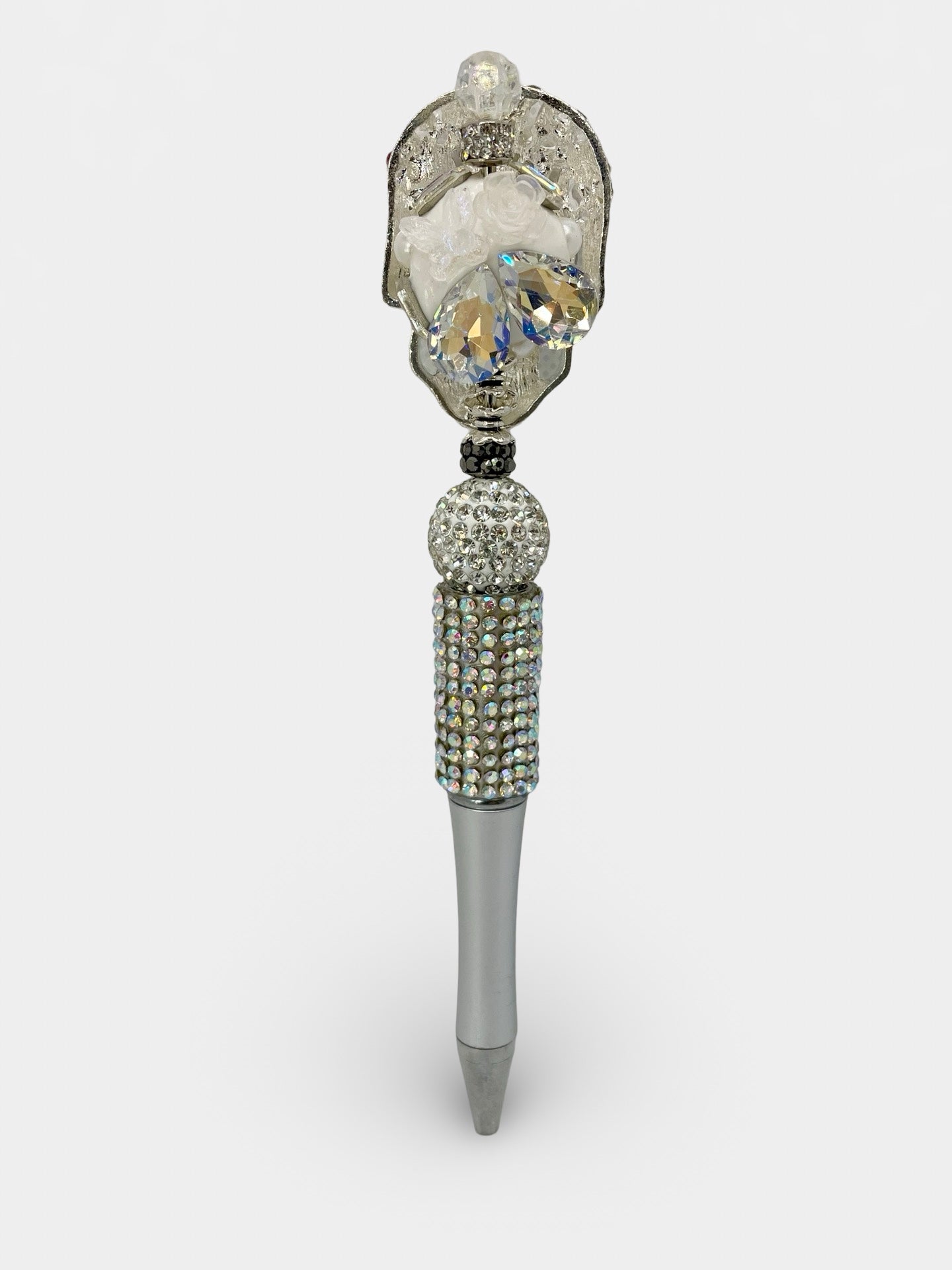 Multicolor Silver Skull Pen