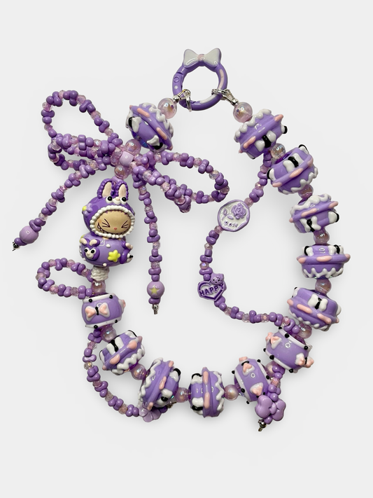 Labubu purple Phone/Bag Chain