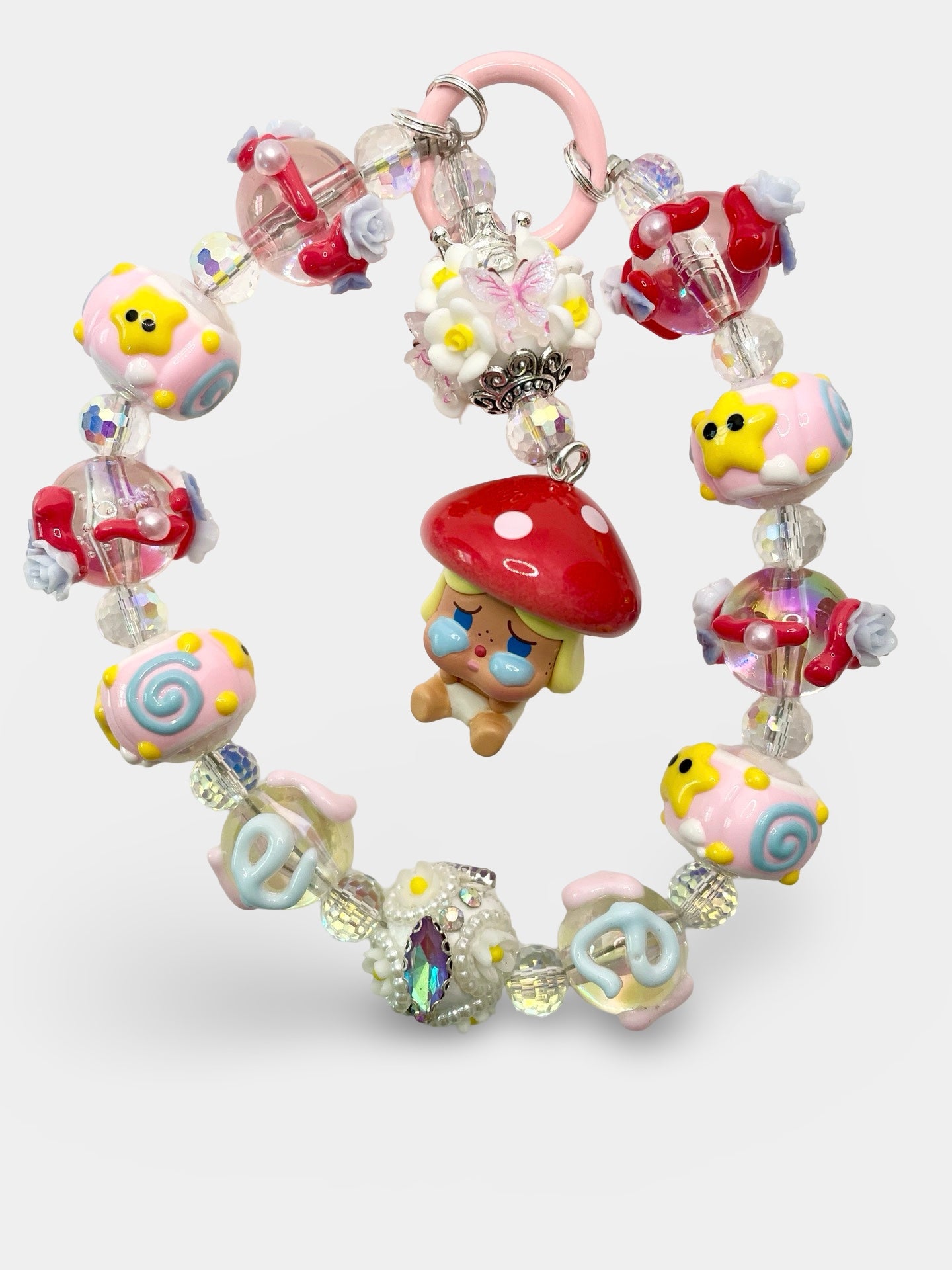 Crybaby Mushroom Head Phone Chain