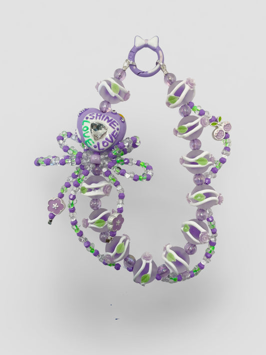 Purple Love Phone Chain