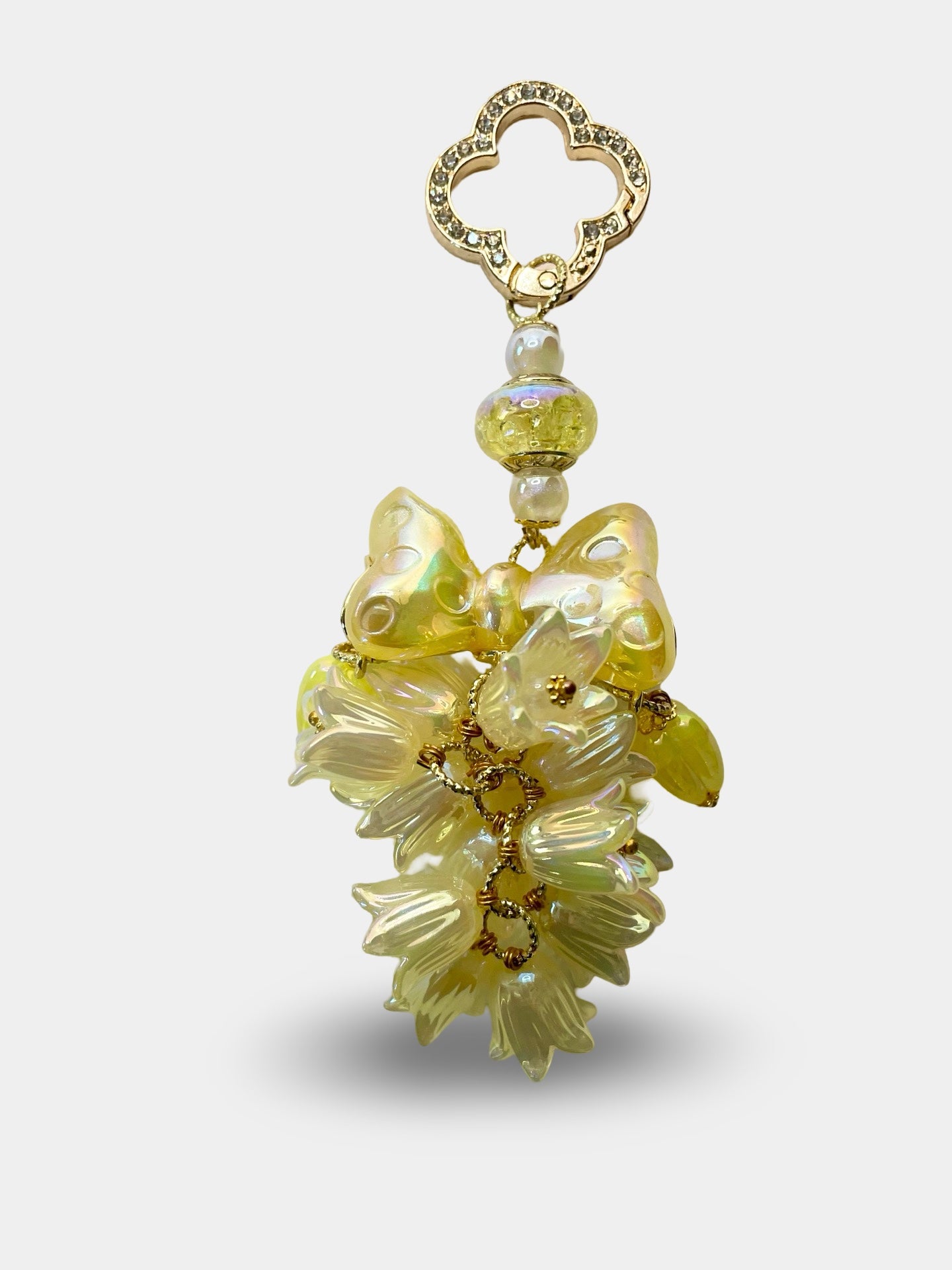 Yellow Lilly phone charm