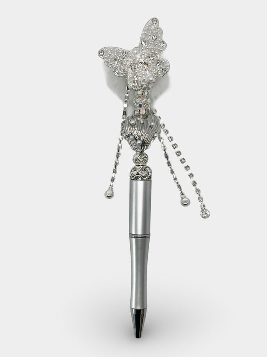 Silver Butterfly Pen