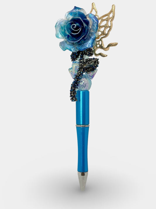 Blue Rose Pen