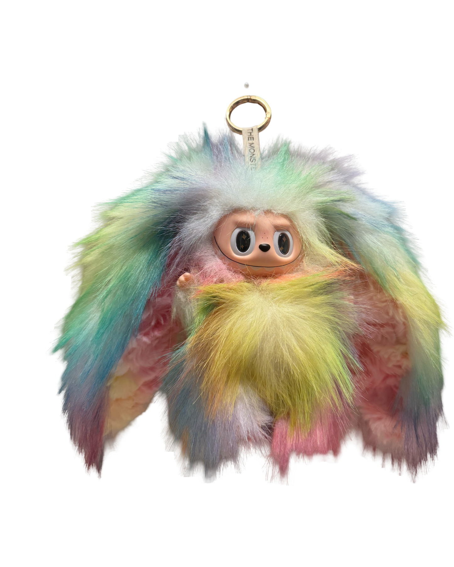 Custom Rainbow Long Hair Bunny Labubu
