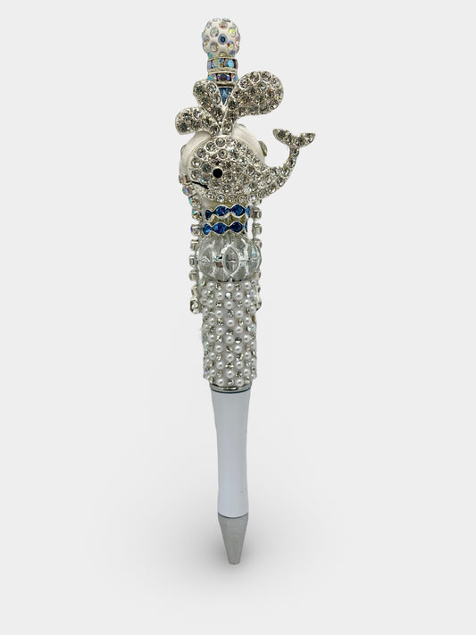 Rhinestone Whale Pen