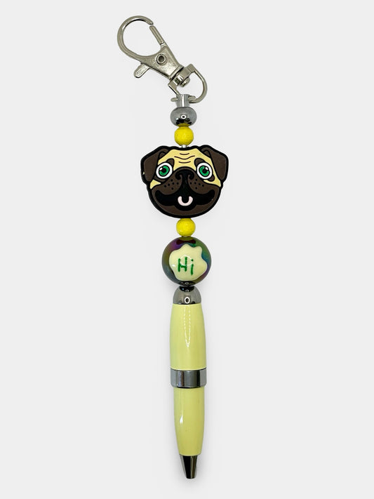 Pug Clip On Pen