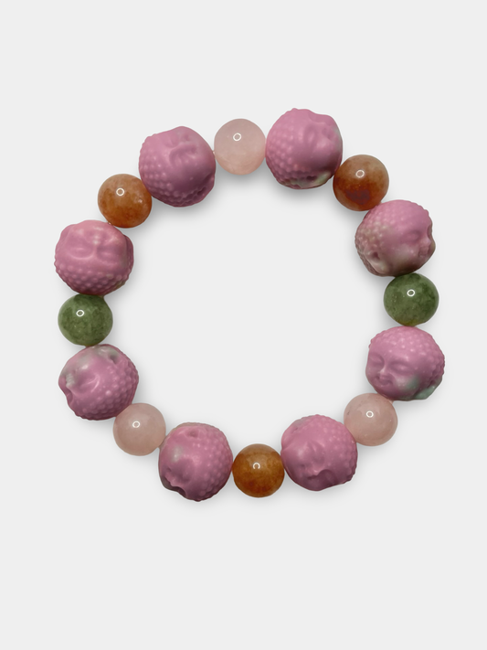 Pink Buddha Bracelet