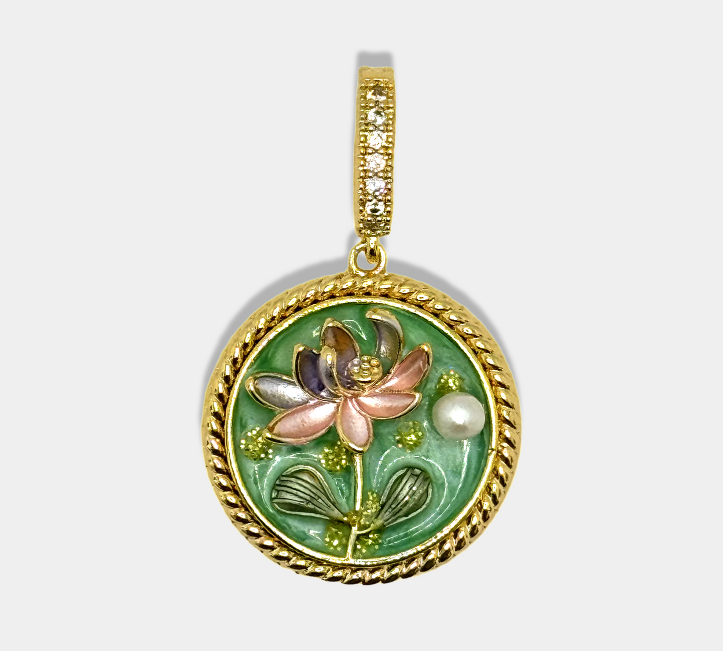 Round Flower Pendant