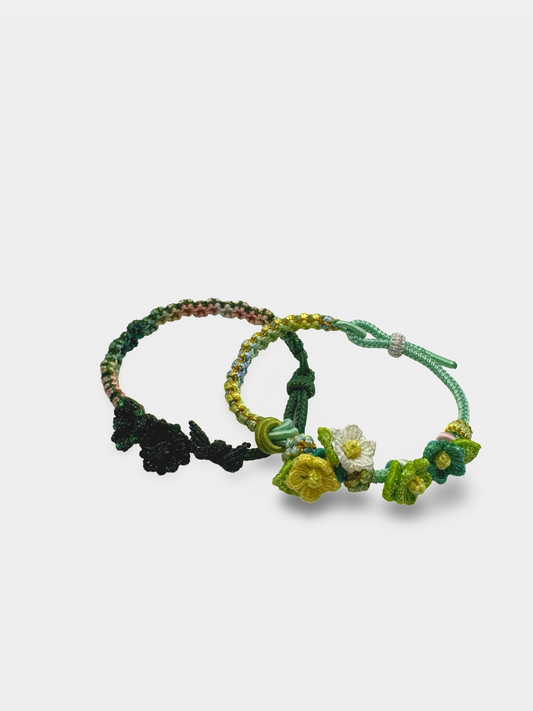 Woven Flower Bracelets