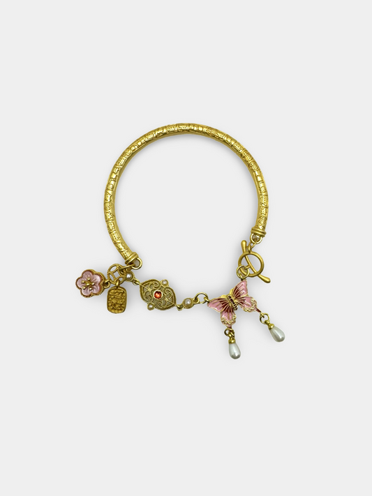 Butterfly Charm  Bangle