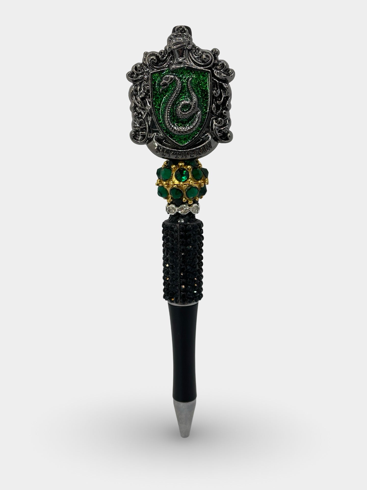 Slytherin Crest Fancy Bead Pen